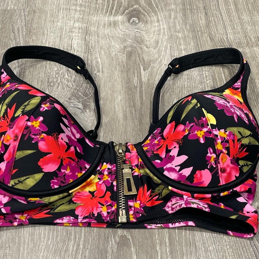 Revamped by Sirens Pretty Floral Bra Shirt 36C BV1